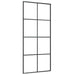 Ușă glisantă cu set de feronerie neagră 90x205 cm Sticlă ESG - WALTI WALTI