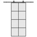 Ușă glisantă cu set de feronerie neagră 90x205 cm Sticlă ESG - WALTI WALTI