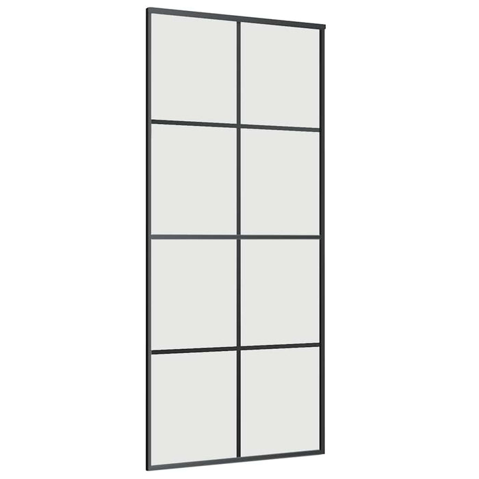 Ușă glisantă cu set de feronerie neagră 90x205 cm Sticlă ESG - WALTI WALTI