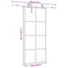 Ușă glisantă cu set de feronerie neagră 90x205 cm Sticlă ESG - WALTI WALTI