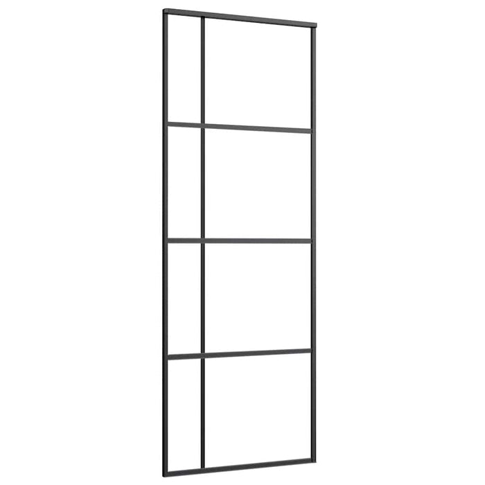 Ușă glisantă cu set de feronerie neagră 76x205 cm Sticlă ESG - WALTI WALTI