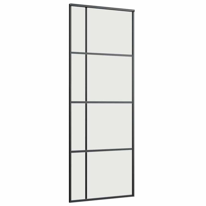 Ușă glisantă cu set de feronerie neagră 76x205 cm Sticlă ESG - WALTI WALTI