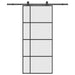 Ușă glisantă cu set de feronerie neagră 90x205 cm Sticlă ESG - WALTI WALTI