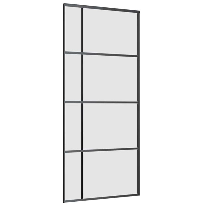 Ușă glisantă cu set de feronerie neagră 90x205 cm Sticlă ESG - WALTI WALTI