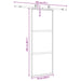 Ușă glisantă cu set feronerie neagră 76x205cm sticlă securizată - WALTI WALTI