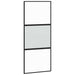 Ușă glisantă cu set feronerie neagră 90x205cm sticlă securizată - WALTI WALTI