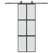 Ușă glisantă cu set feronerie neagră 76x205cm sticlă securizată - WALTI WALTI