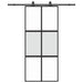 Ușă glisantă cu set feronerie neagră 90x205cm sticlă securizată - WALTI WALTI