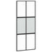 Ușă glisantă cu set feronerie neagră 90x205cm sticlă securizată - WALTI WALTI