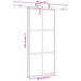 Ușă glisantă cu set feronerie neagră 90x205cm sticlă securizată - WALTI WALTI