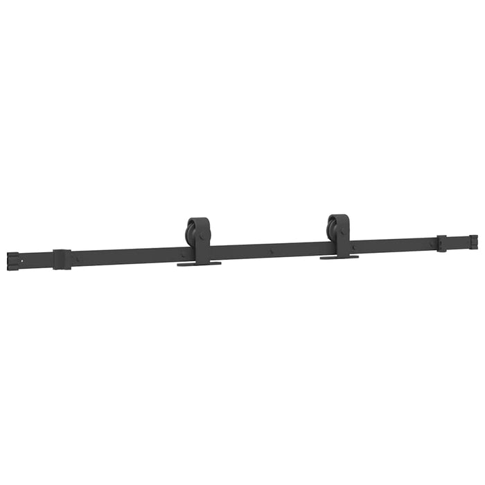 Ușă glisantă cu set feronerie neagră 90x205cm sticlă securizată - WALTI WALTI