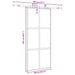 Ușă glisantă cu set feronerie neagră 90x205cm sticlă securizată - WALTI WALTI