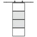 Ușă glisantă cu set feronerie neagră 76x205cm sticlă securizată - WALTI WALTI