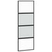 Ușă glisantă cu set feronerie neagră 76x205cm sticlă securizată - WALTI WALTI