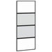 Ușă glisantă cu set feronerie neagră 90x205cm sticlă securizată - WALTI WALTI