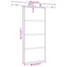 Ușă glisantă cu set feronerie neagră 90x205cm sticlă securizată - WALTI WALTI