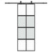 Ușă glisantă cu set feronerie neagră 76x205cm sticlă securizată - WALTI WALTI