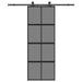 Ușă glisantă cu set feronerie neagră 76x205cm sticlă securizată - WALTI WALTI