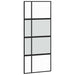 Ușă glisantă cu set feronerie neagră 90x205cm sticlă securizată - WALTI WALTI