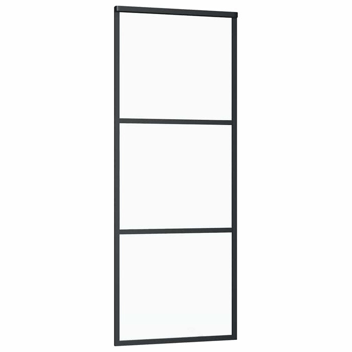 Ușă glisantă cu set de feronerie neagră 76x205 cm Sticlă ESG - WALTI WALTI