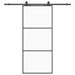 Ușă glisantă cu set de feronerie neagră 90x205 cm Sticlă ESG - WALTI WALTI