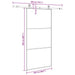 Ușă glisantă cu set de feronerie neagră 102x205 cm Sticlă ESG - WALTI WALTI
