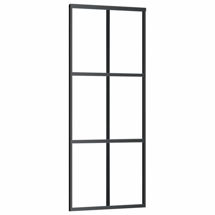 Ușă glisantă cu set de feronerie neagră 76x205 cm Sticlă ESG - WALTI WALTI