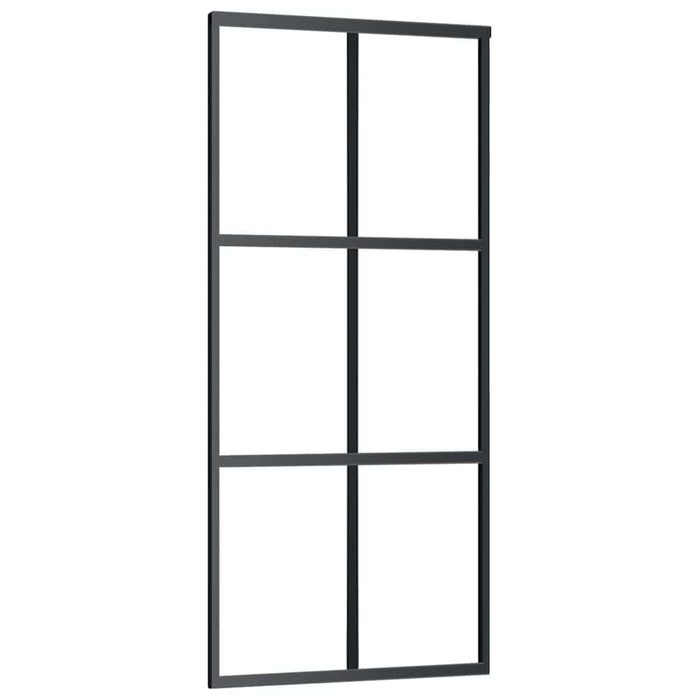 Ușă glisantă cu set de feronerie neagră 90x205 cm Sticlă ESG - WALTI WALTI