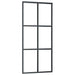 Ușă glisantă cu set de feronerie neagră 90x205 cm Sticlă ESG - WALTI WALTI