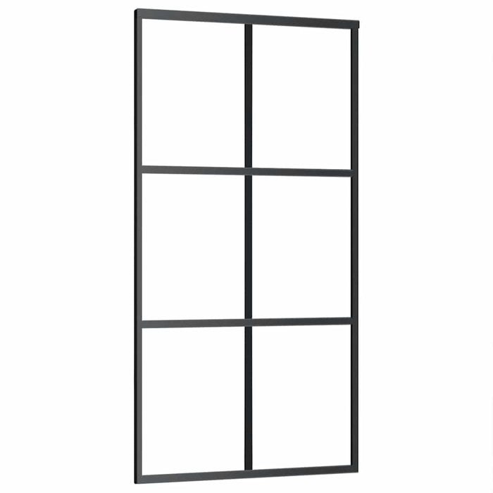 Ușă glisantă cu set de feronerie neagră 102x205 cm Sticlă ESG - WALTI WALTI