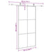 Ușă glisantă cu set de feronerie neagră 102x205 cm Sticlă ESG - WALTI WALTI