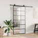 Ușă glisantă cu set de feronerie neagră 102x205 cm Sticlă ESG - WALTI WALTI