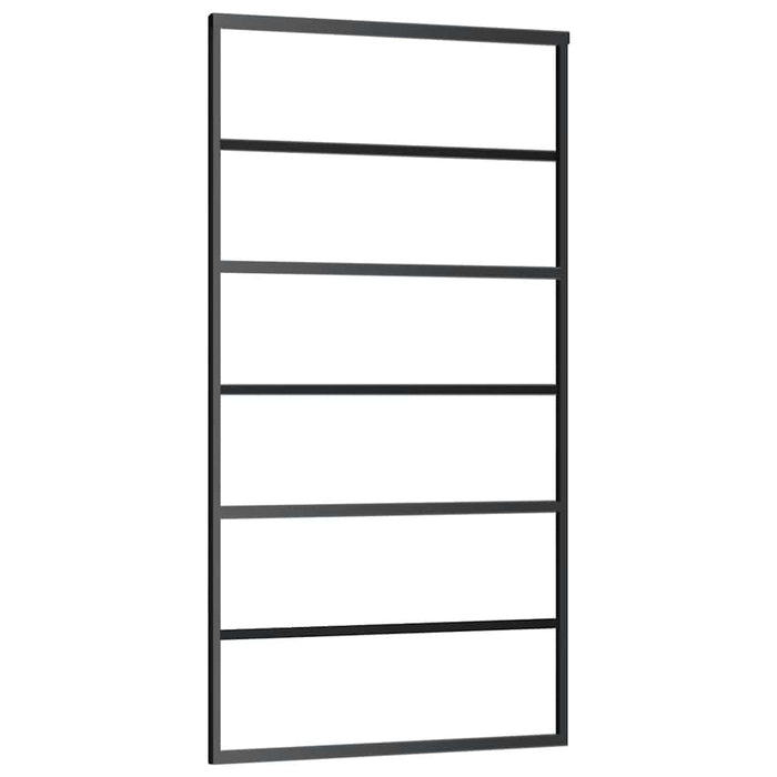 Ușă glisantă cu set de feronerie neagră 102x205 cm Sticlă ESG - WALTI WALTI