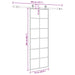 Ușă glisantă cu set de feronerie neagră 76x205 cm Sticlă ESG - WALTI WALTI