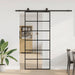 Ușă glisantă cu set de feronerie neagră 90x205 cm Sticlă ESG - WALTI WALTI