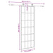 Ușă glisantă cu set de feronerie neagră 76x205 cm Sticlă ESG - WALTI WALTI