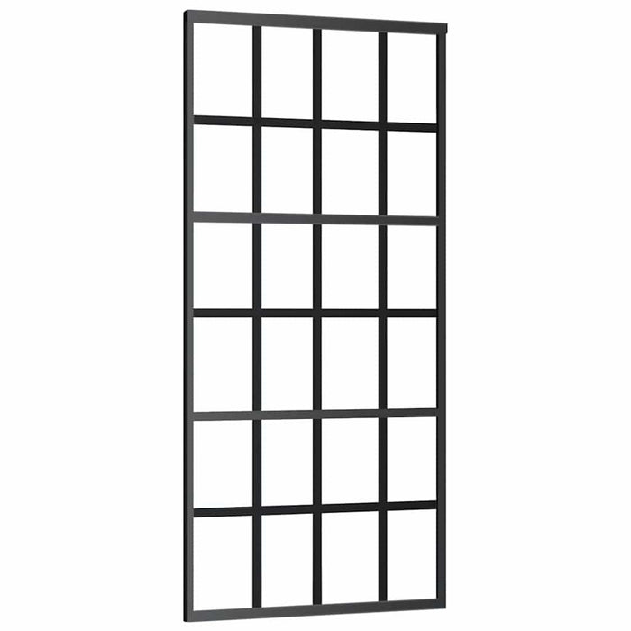 Ușă glisantă cu set de feronerie neagră 90x205 cm Sticlă ESG - WALTI WALTI