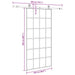 Ușă glisantă cu set de feronerie neagră 102x205 cm Sticlă ESG - WALTI WALTI