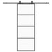 Ușă glisantă cu set de feronerie neagră 76x205 cm Sticlă ESG - WALTI WALTI
