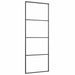 Ușă glisantă cu set de feronerie neagră 76x205 cm Sticlă ESG - WALTI WALTI