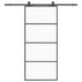 Ușă glisantă cu set de feronerie neagră 90x205 cm Sticlă ESG - WALTI WALTI