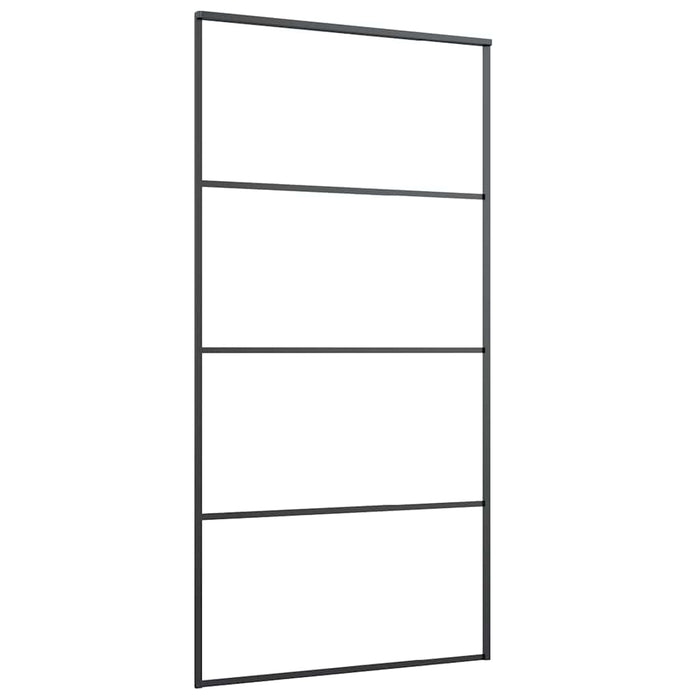 Ușă glisantă cu set de feronerie neagră 102,5x205 cm Sticlă ESG - WALTI WALTI