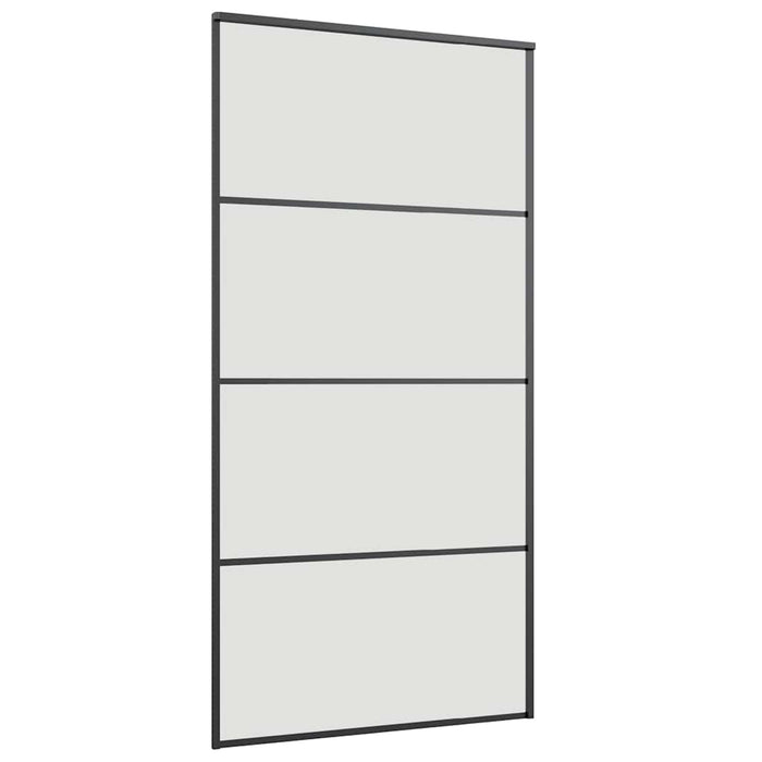 Ușă glisantă cu set de feronerie neagră 102,5x205 cm Sticlă ESG - WALTI WALTI