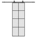 Ușă glisantă cu set de feronerie neagră 76x205 cm Sticlă ESG - WALTI WALTI