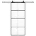 Ușă glisantă cu set de feronerie neagră 90x205 cm Sticlă ESG - WALTI WALTI