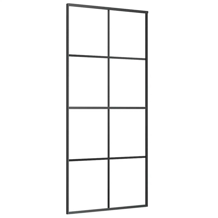 Ușă glisantă cu set de feronerie neagră 90x205 cm Sticlă ESG - WALTI WALTI