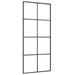 Ușă glisantă cu set de feronerie neagră 90x205 cm Sticlă ESG - WALTI WALTI