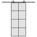 Ușă glisantă cu set de feronerie neagră 90x205 cm Sticlă ESG - WALTI WALTI