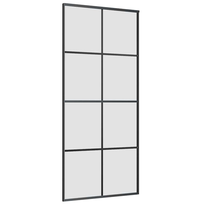 Ușă glisantă cu set de feronerie neagră 90x205 cm Sticlă ESG - WALTI WALTI
