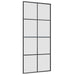 Ușă glisantă cu set de feronerie neagră 90x205 cm Sticlă ESG - WALTI WALTI